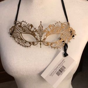 50 Shades of Grey Masquette gold & faux diamond